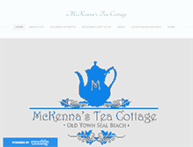 Tablet Screenshot of mckennasteacottage.com
